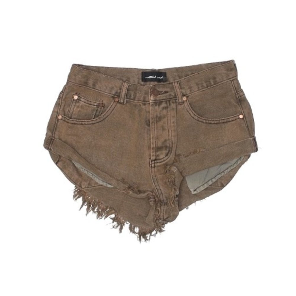 Mustard Seed Low Rise Brown Denim Shorts Size Smal